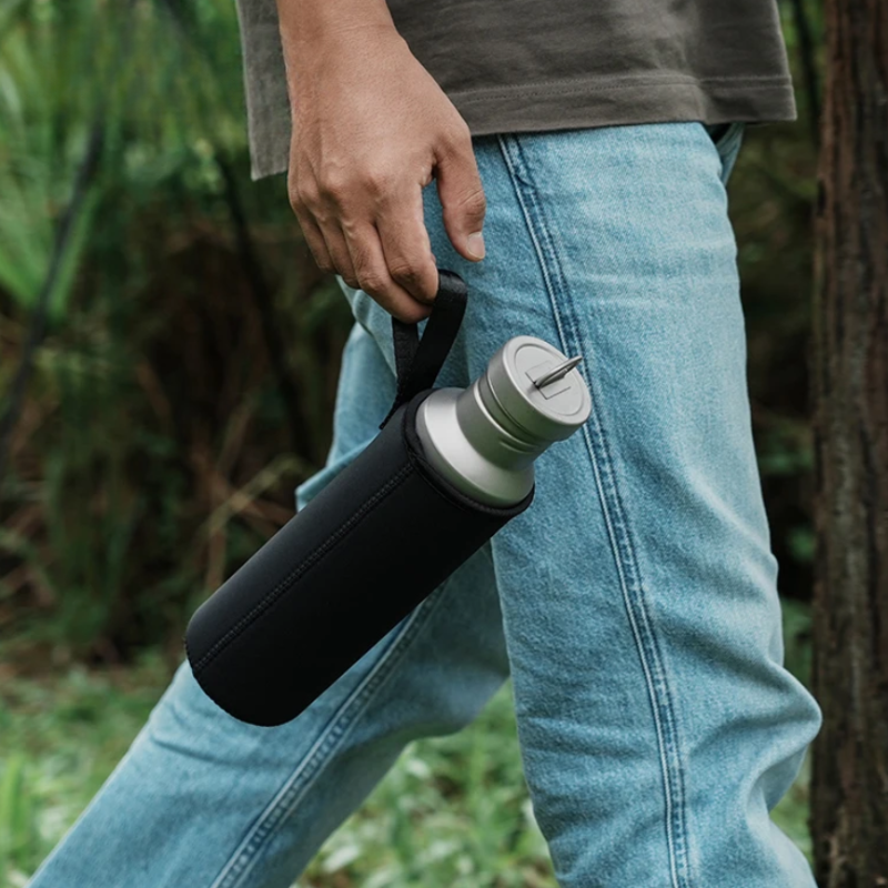 Titanium Water Bottle with Lid Leak-Proof