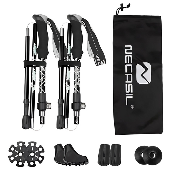 2pcs Nordic Collapsible Trekking Pole