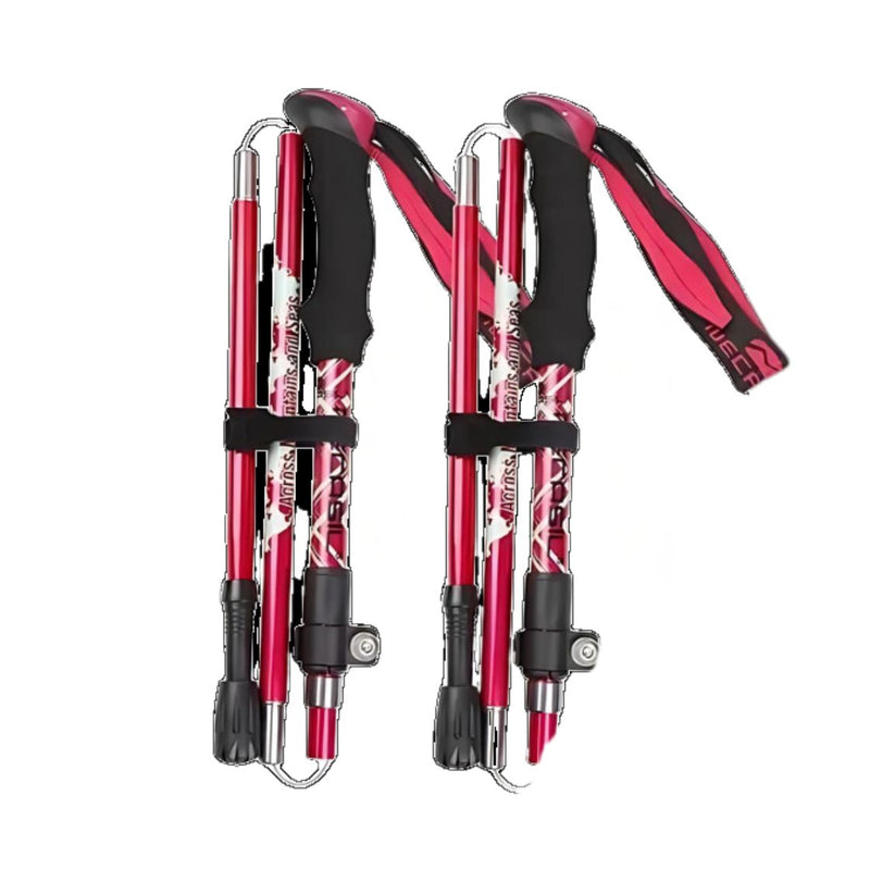 2pcs Nordic Collapsible Trekking Pole