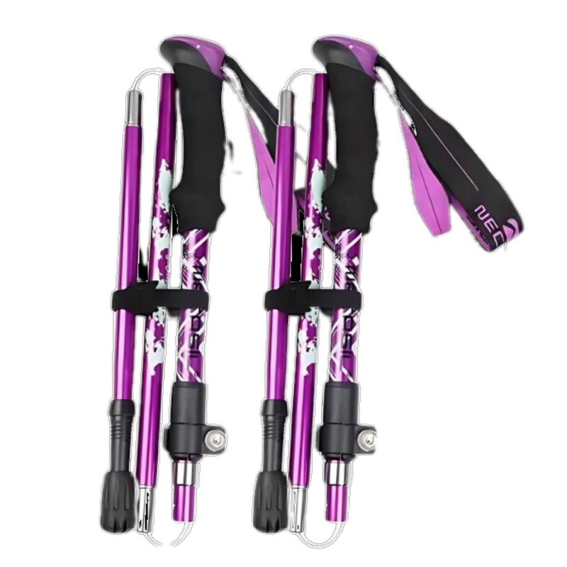 2pcs Nordic Collapsible Trekking Pole