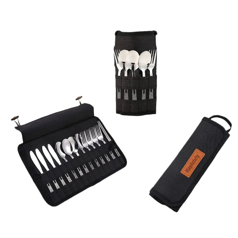 Camping Kitchen Equipment Camping Cooking Utensils Set Portable Picnic Cookware Bag Campfire Barbecue Appliances Essential Gadgets and Accessories Suitable for Tent Campers, Outdoor Picnic Barbecues