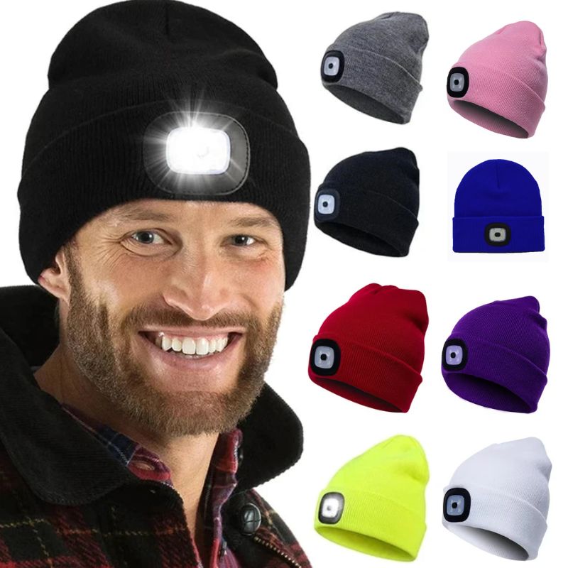 Beanie with Led Headlight