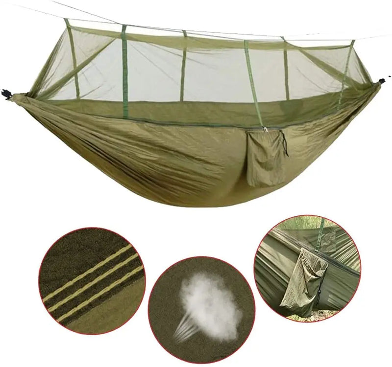 2 Person Camping Hammock with Mosquito Net