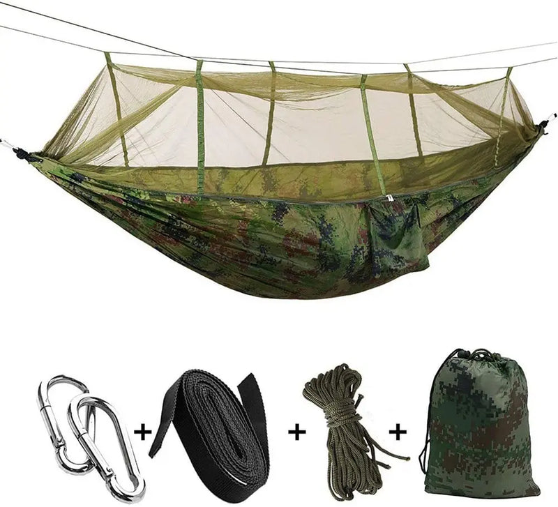 2 Person Camping Hammock with Mosquito Net