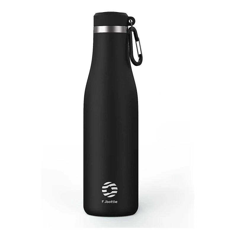 Stainless Steel Water Bottle with Carabiner Hook