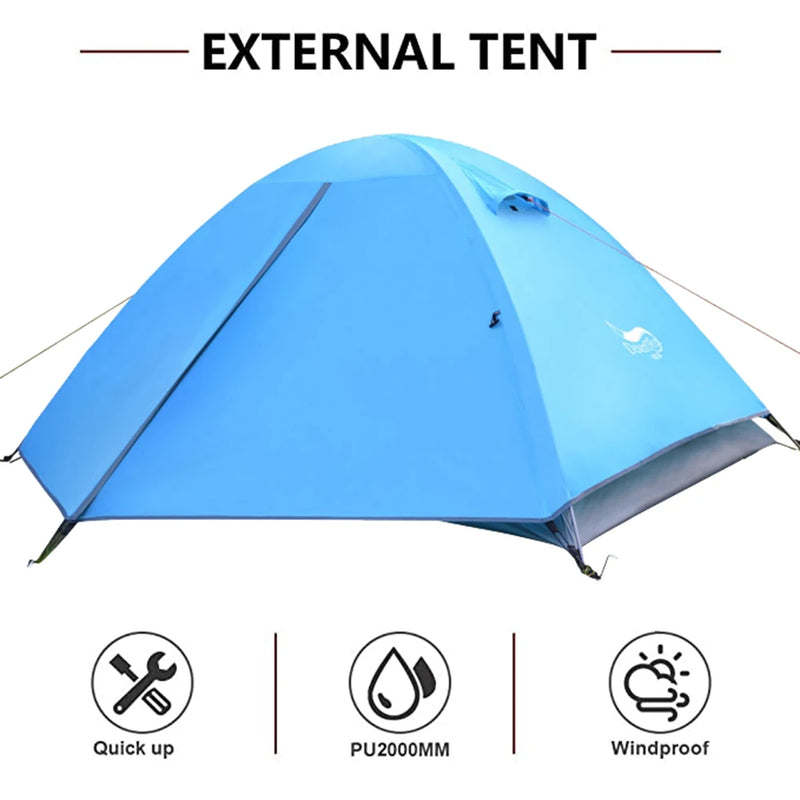 Tent for couple - Lightweight, waterproof, compact and easy to build up