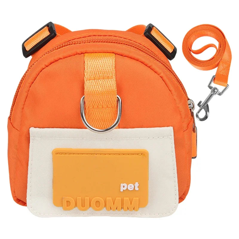 Large-Capacity Dog Backpack with Leash