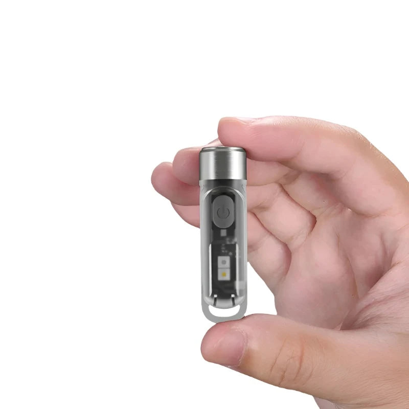 Mini LED flashlight keychain  USB-C Rechargeable