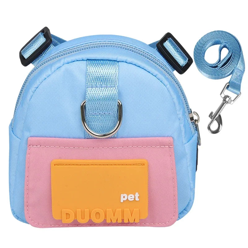 Large-Capacity Dog Backpack with Leash