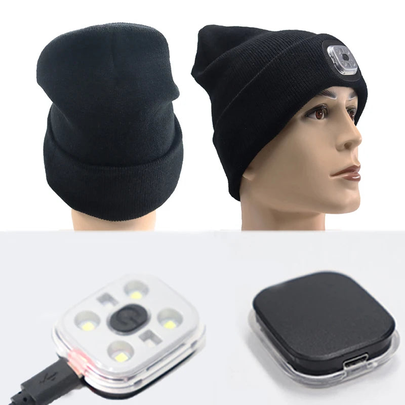 Beanie with Led Headlight