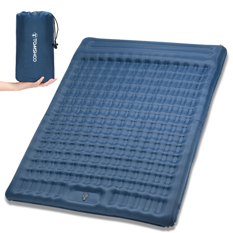 Extra Thick 5" Inflatable Camping Mattress with Built-in Pump