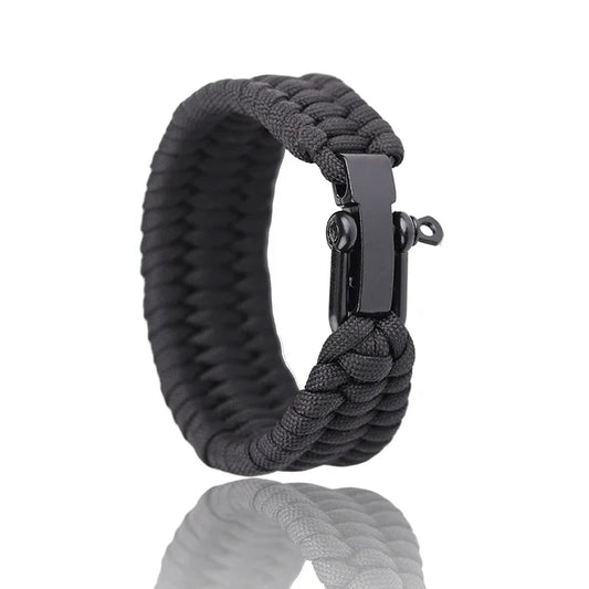 black paracord bracelet