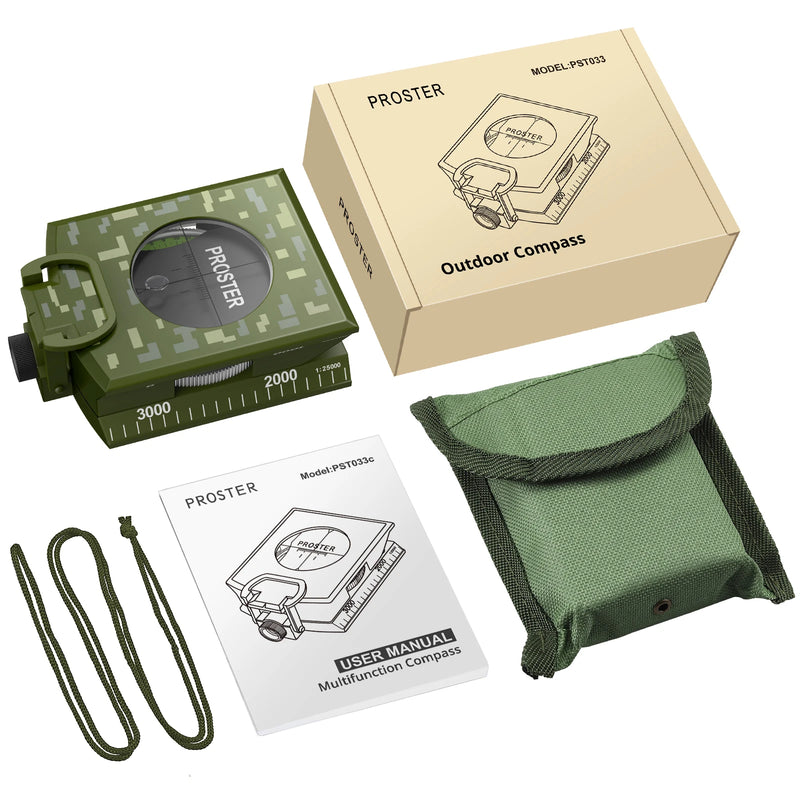 Hiking Compass with Sighting Clinometer