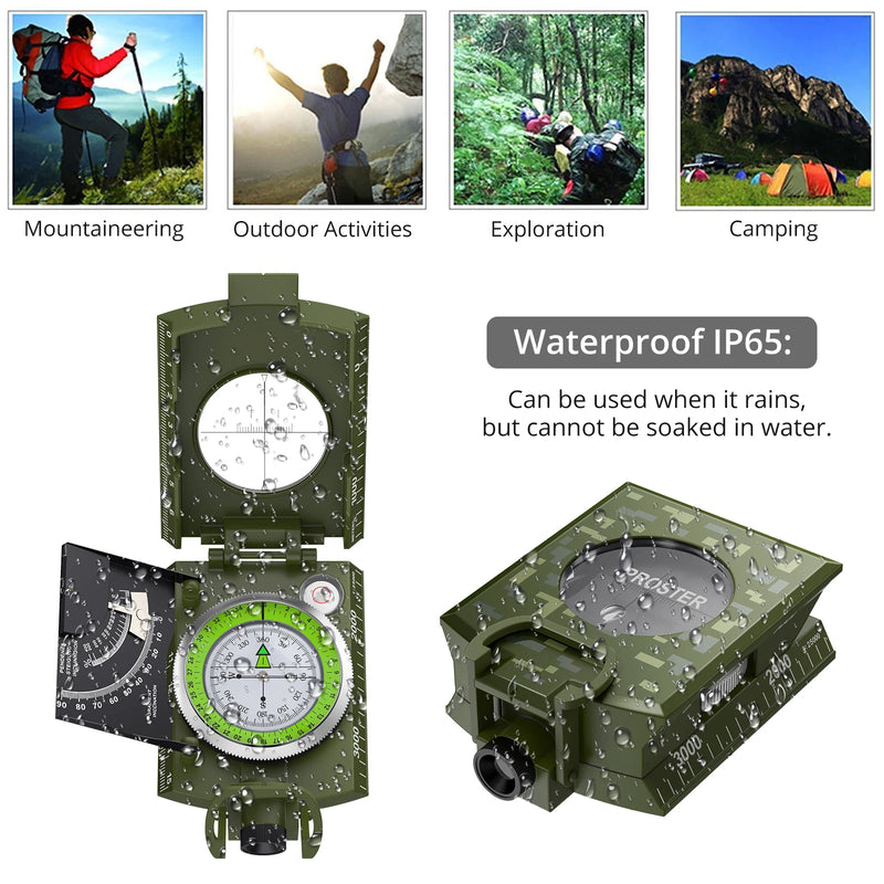 Hiking Compass with Sighting Clinometer