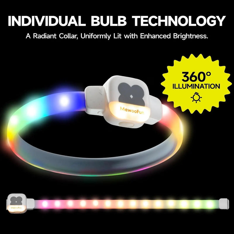 LED Dog Collar: USB Rechargeable, Waterproof, and 6 Flashing Modes