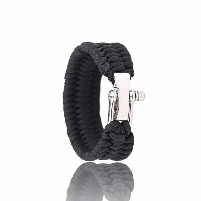 black paracord bracelet