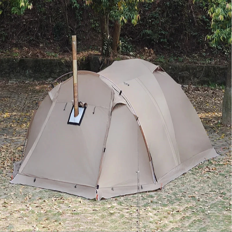 2-Person Extent Hot Tent with Built-In Stove