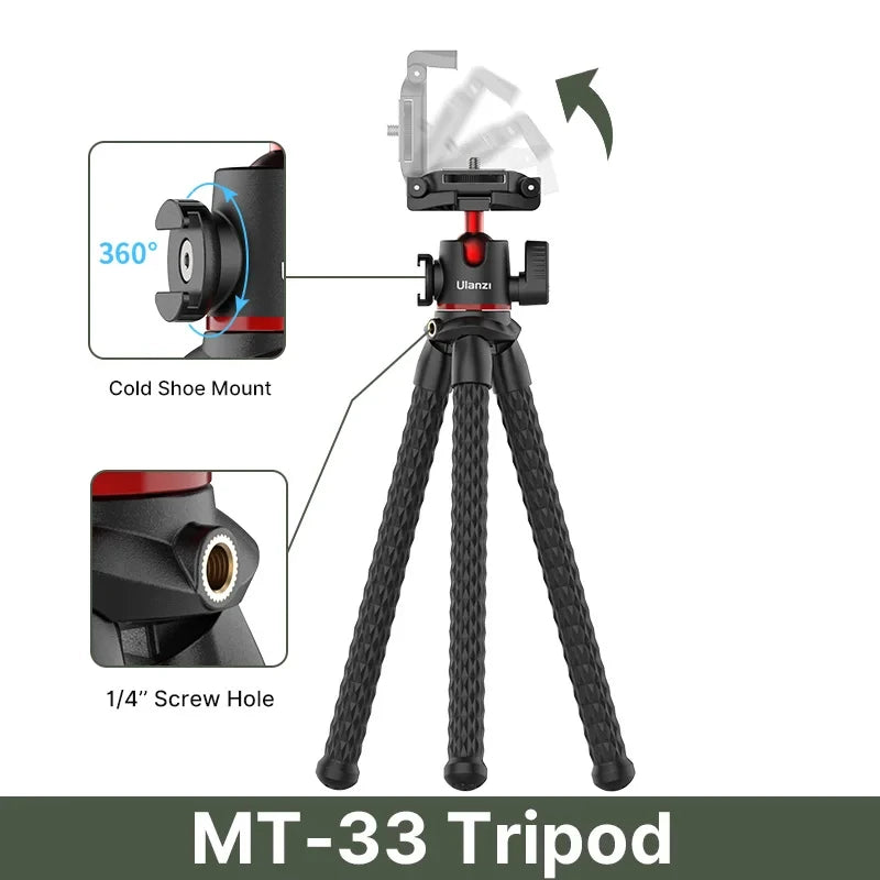 Octopus Flexible Tripod – Universal Phone & Camera Tripod