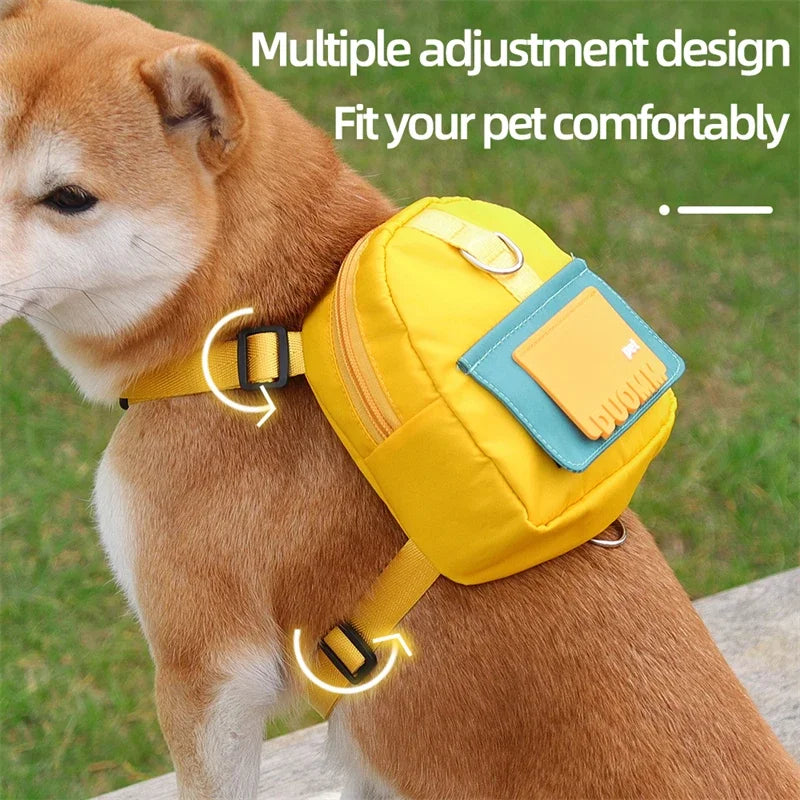 Large-Capacity Dog Backpack with Leash