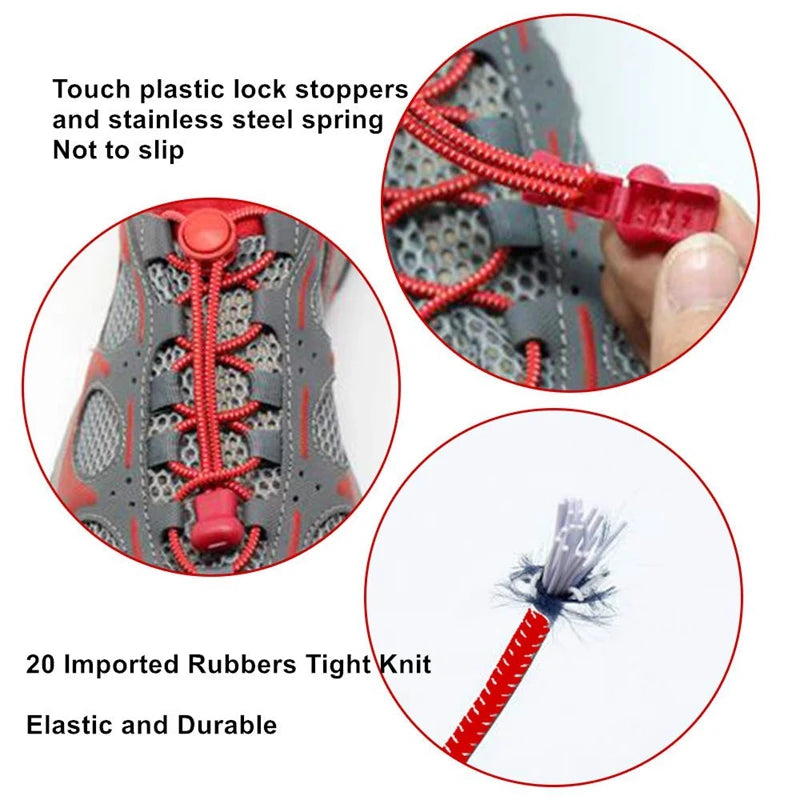 Quickly Elastic Shoelaces for Hikers