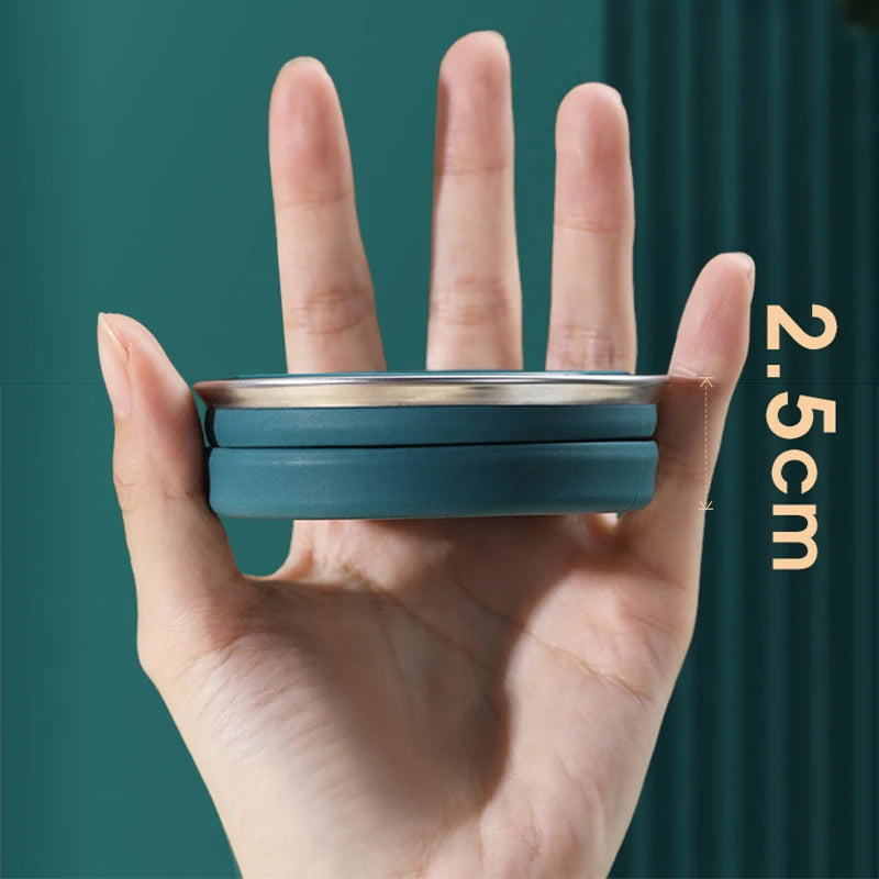 Portable Silicone Folding Cup with Lid