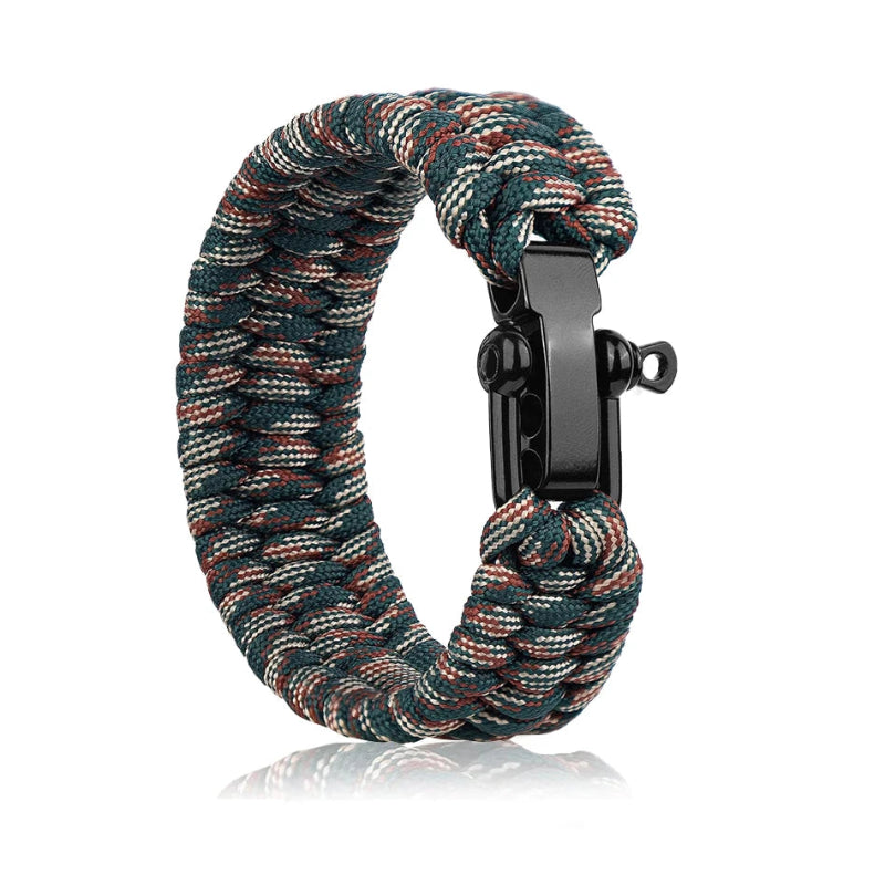 multicolour paracord bracelet