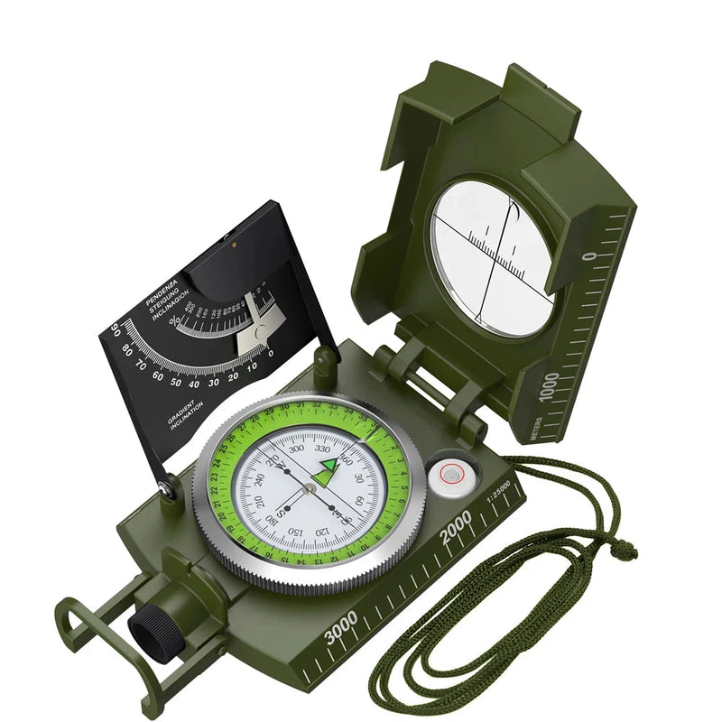 Hiking Compass with Sighting Clinometer