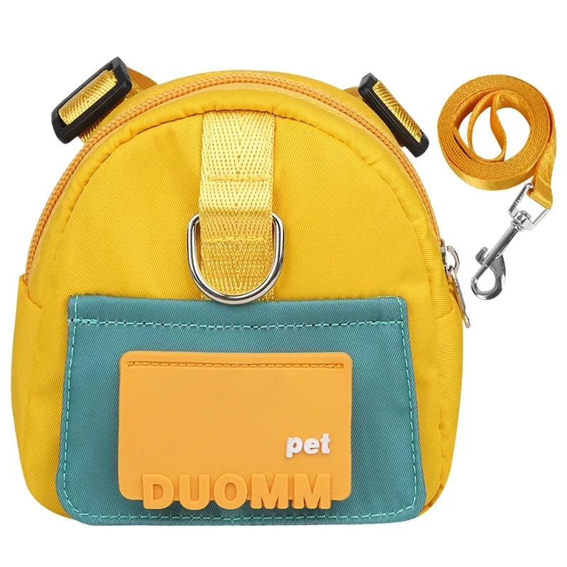 Large-Capacity Dog Backpack with Leash